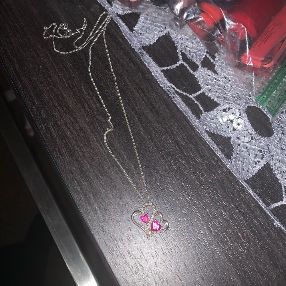 Beautiful silver 925 heart pendant necklace